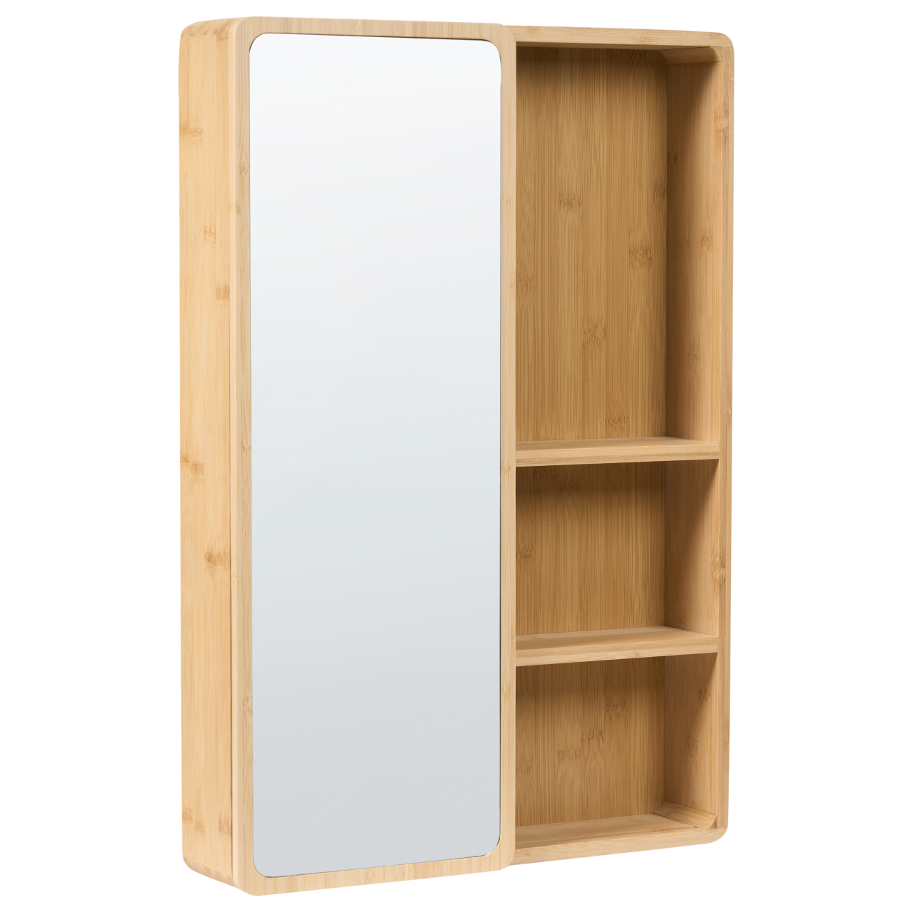 GUATAVITA wall-mounted bathroom cabinet with mirror 41 cm 61 cm Light brown [2]