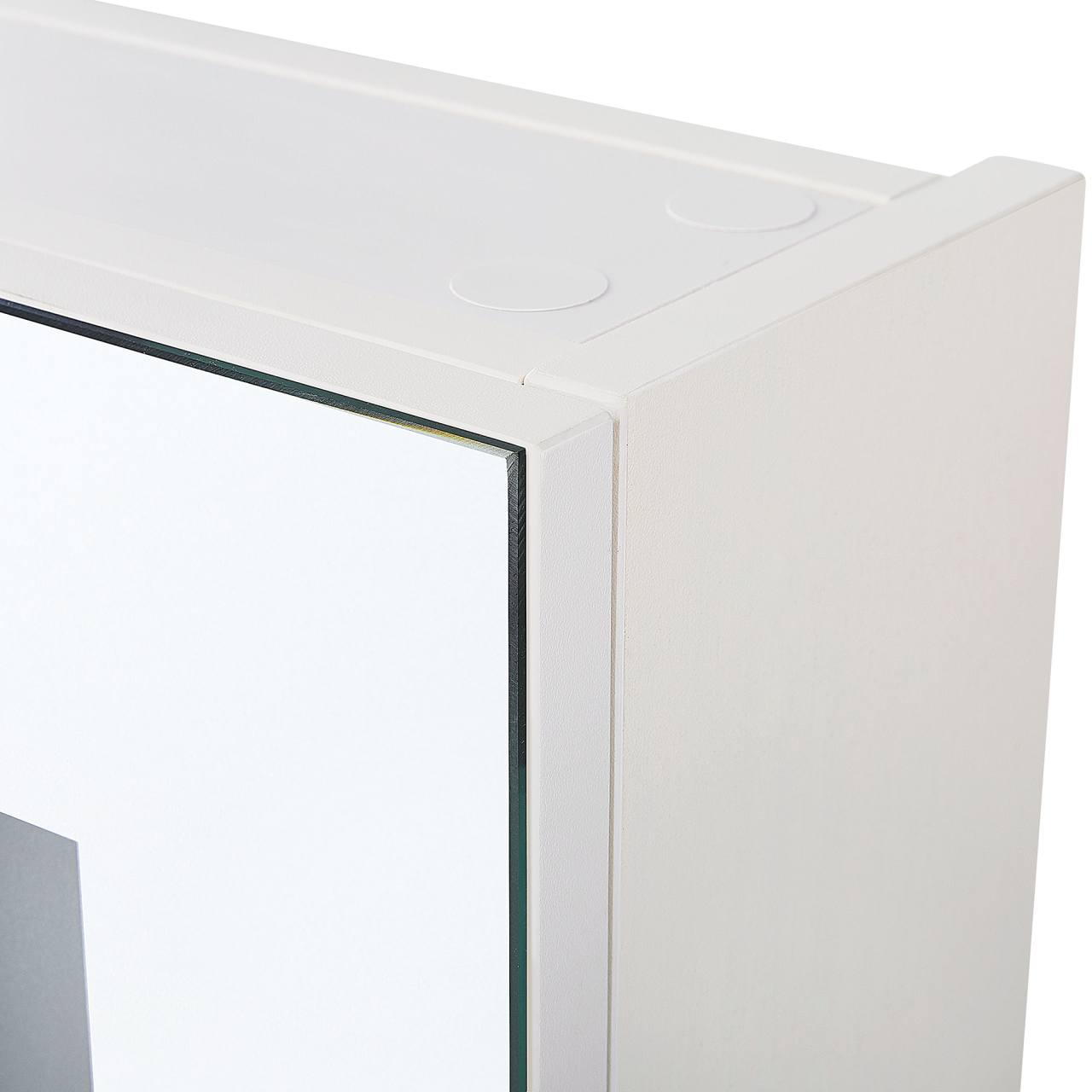 Dulap de baie suspendat cu oglindă LED CHABUNCO 60 cm 60 cm Alb [7]