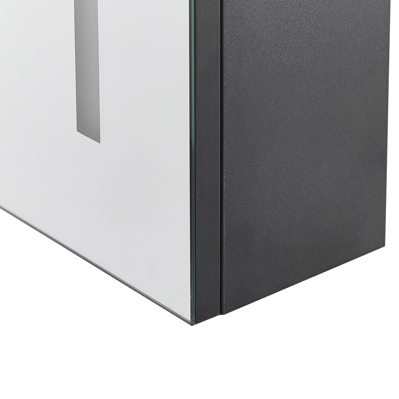 CHABUNCO LED mirror hanging cabinet 60 cm 60 cm Black [8]