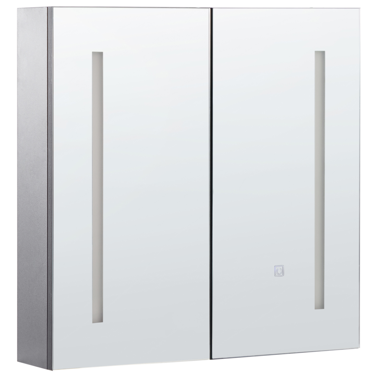 CHABUNCO LED mirror hanging cabinet 60 cm 60 cm Black [2]