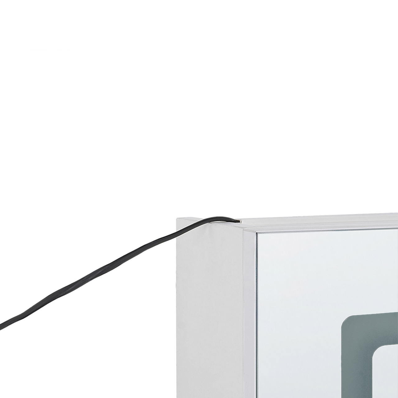 Dulap de baie suspendat cu oglindă LED CONDOR 40 cm 60 cm Alb [7]