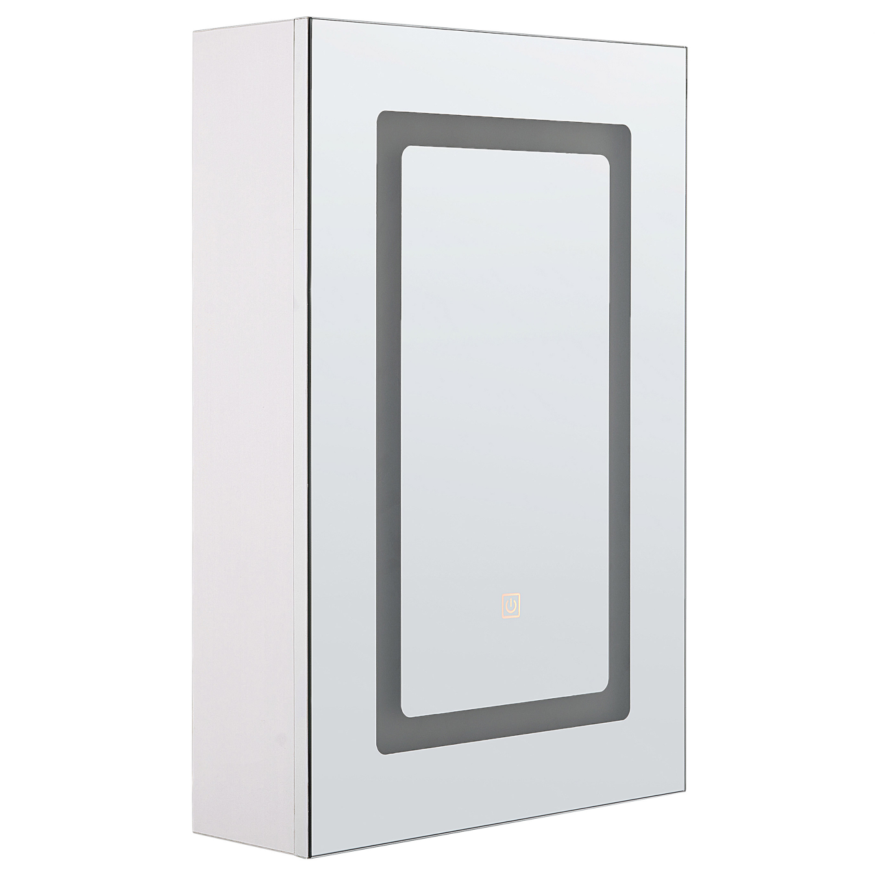 Suspended bathroom cabinet with LED mirror CONDOR 40 cm 60 cm White [2]