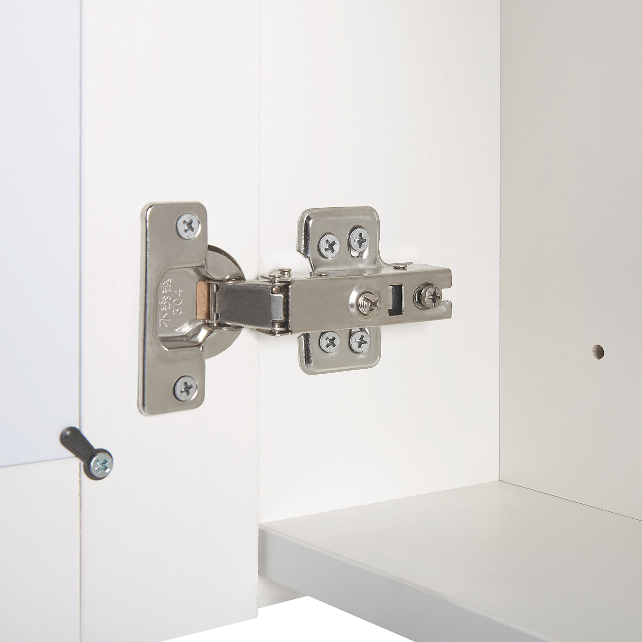 Suspended bathroom cabinet with LED mirror CONDOR 40 cm 60 cm White [6]