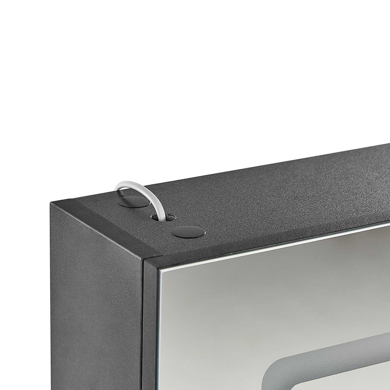 Dulap de baie suspendat cu oglindă LED CONDOR 40 cm 60 cm Negru [6]