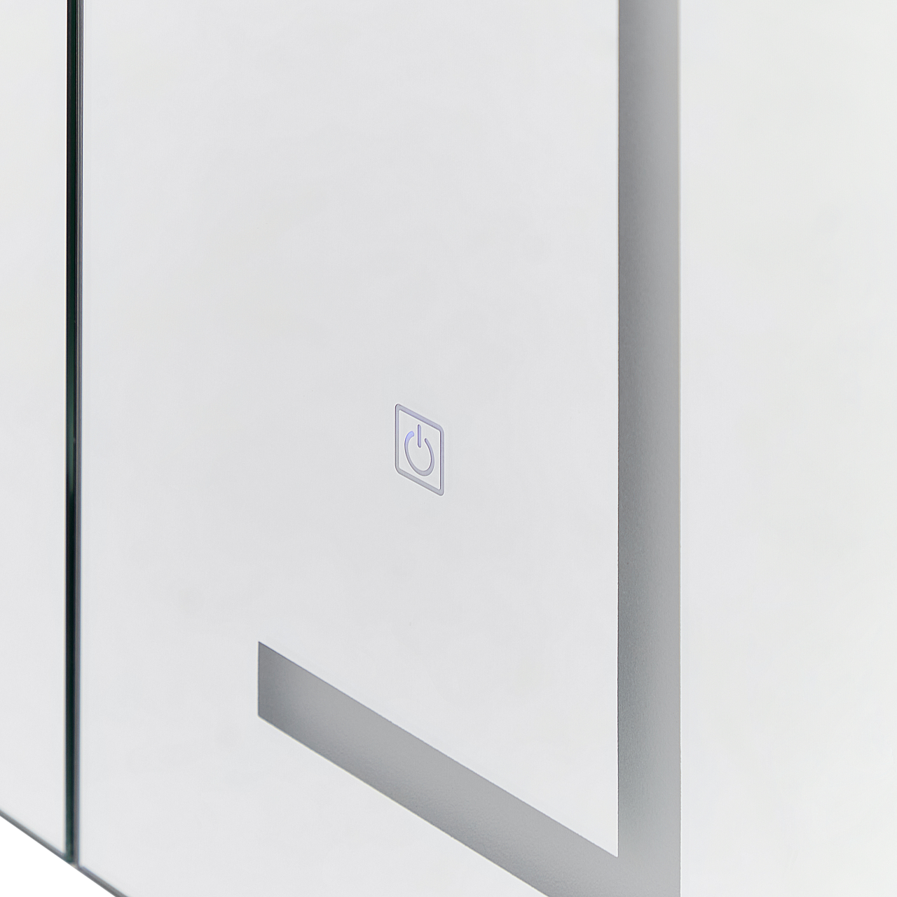 Dulap de baie suspendat cu oglindă LED MAZARREDO 60 cm 60 cm Negru [7]