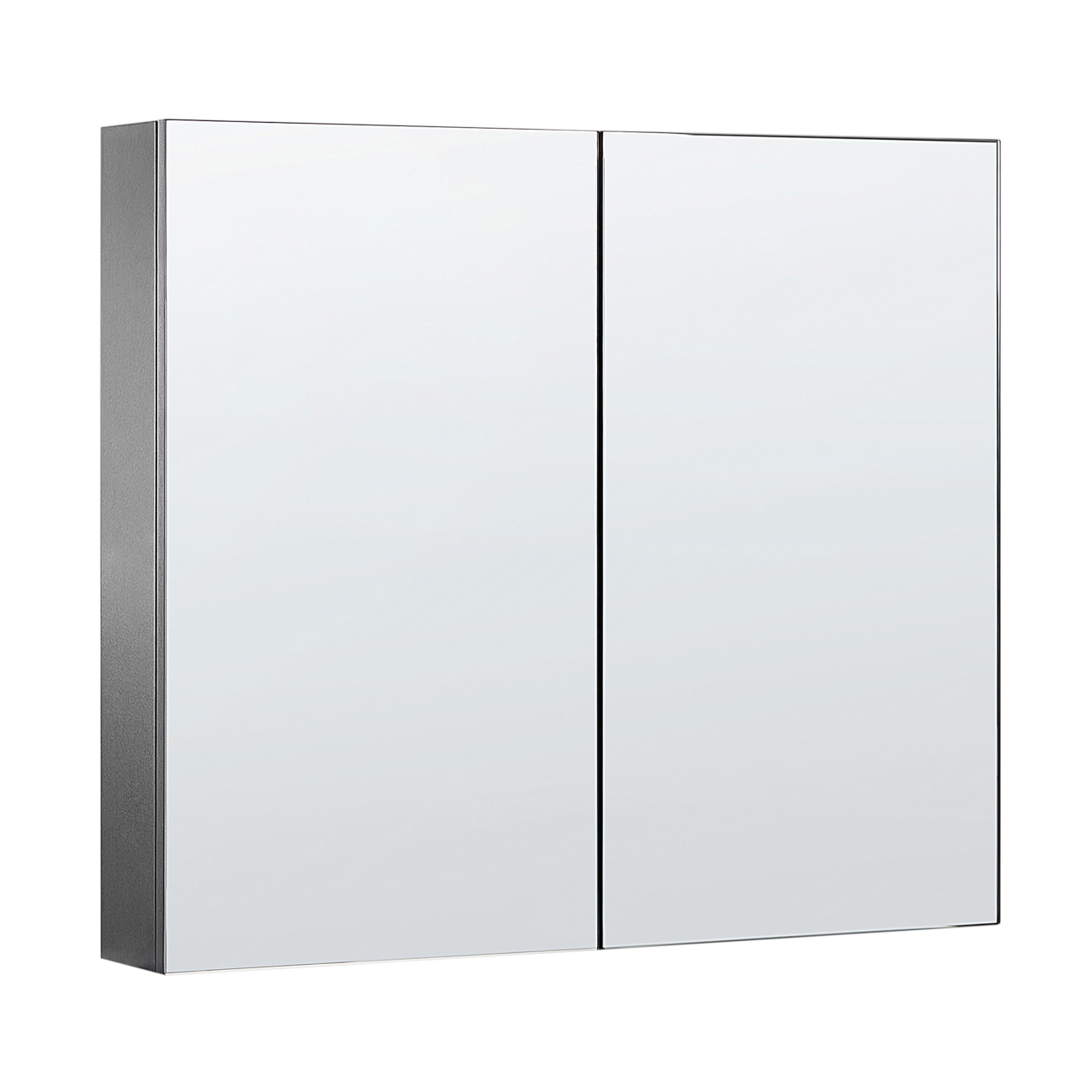 NAVARRA LED mirror wall cabinet 80 cm 70 cm Black [2]