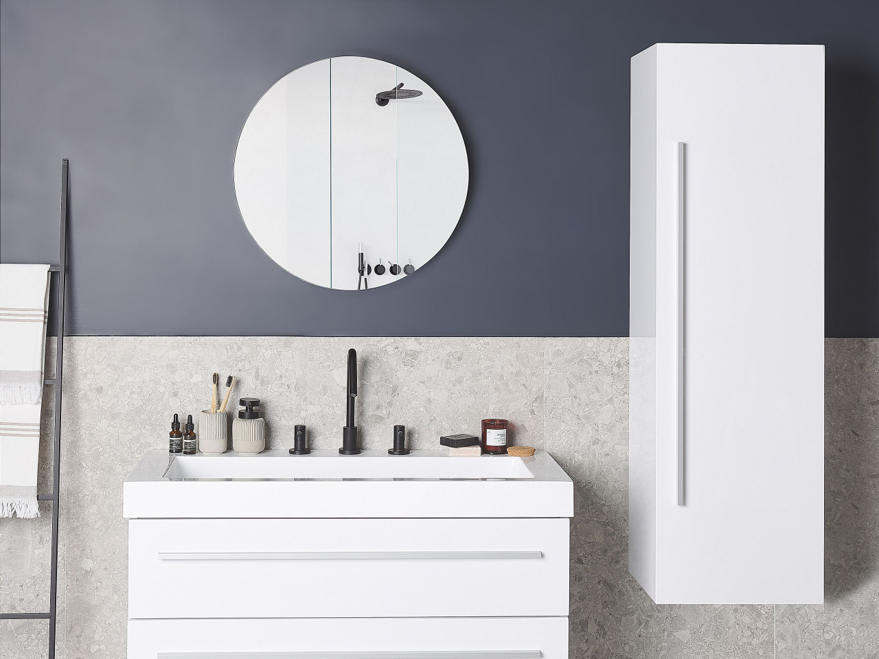 Suspended bathroom cabinet MATARO 40 cm White [1]