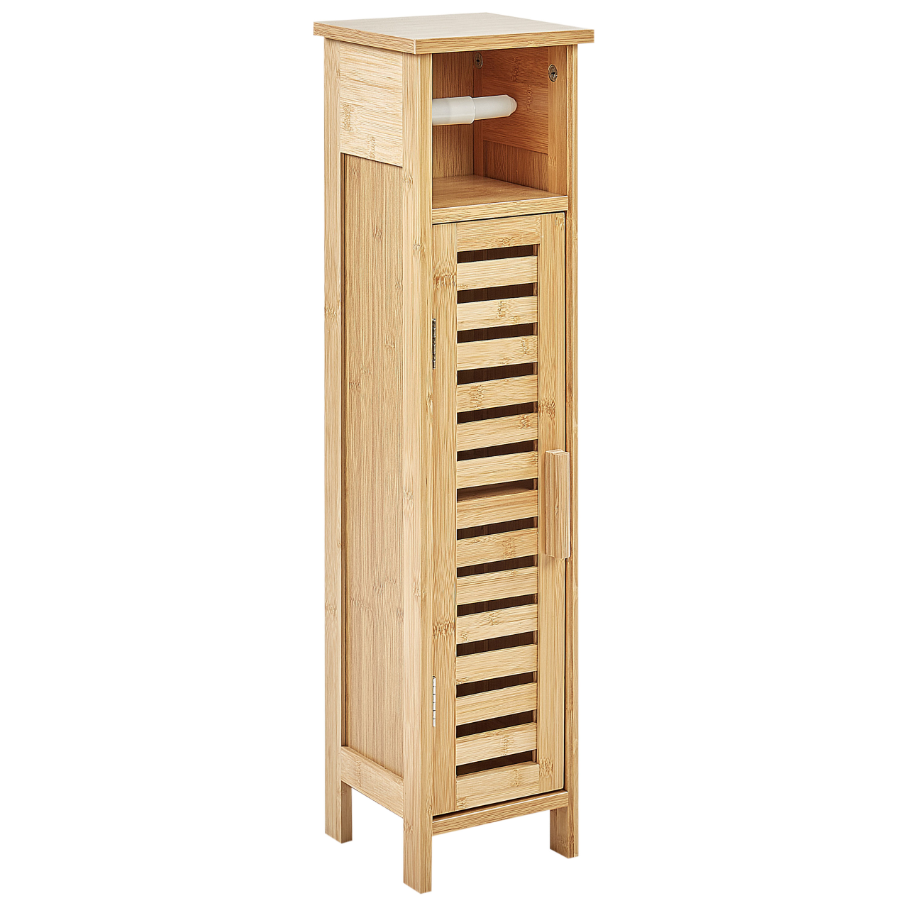 Toilet paper cabinet OLATHE Bamboo wood Light brown [2]