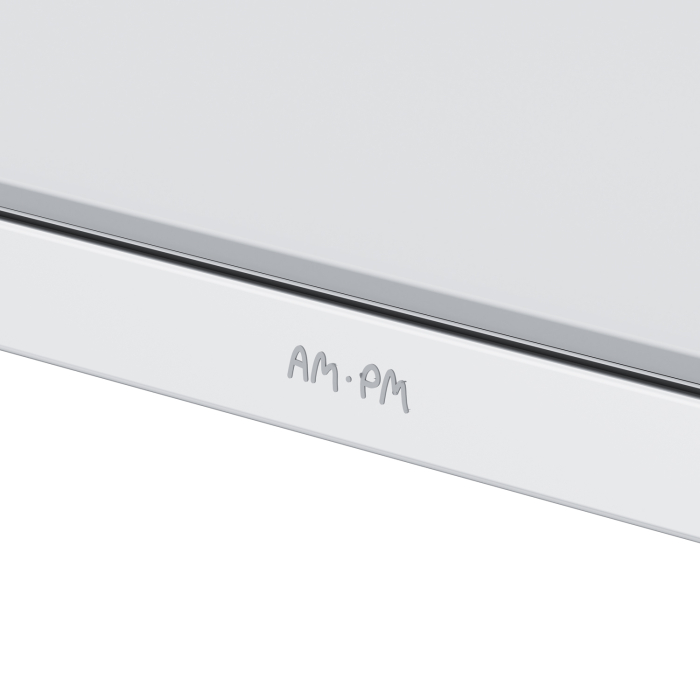 Etajera baie din metal si plastic AM.PM Func A8F37600, finisaj alb + cromat, un raft [2]