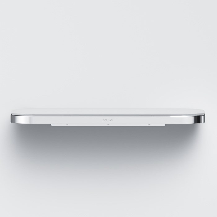 Etajera baie din metal si plastic AM.PM Func A8F37600, finisaj alb + cromat, un raft [7]