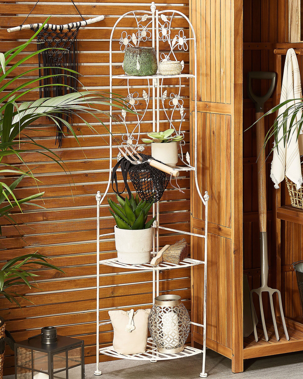 Corner shelf BIELLA Metal 35 cm 35 cm White [1]