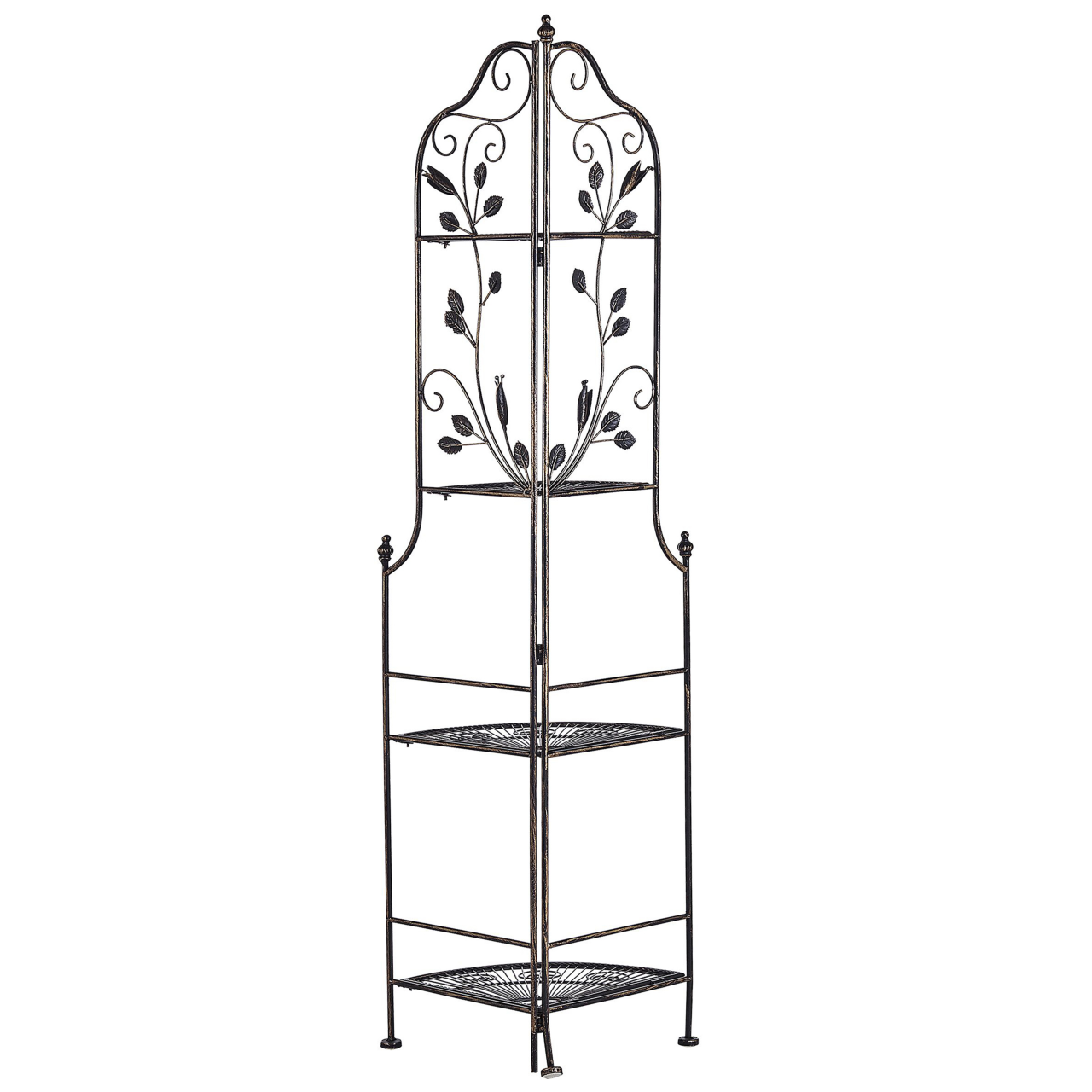 Corner shelf SIDERNO Metal 35 cm 35 cm Black [6]