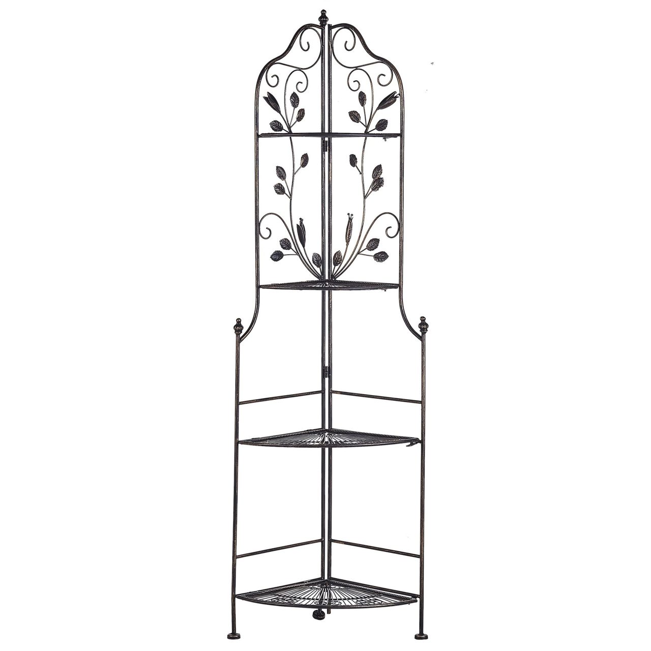 Corner shelf SIDERNO Metal 35 cm 35 cm Black [2]