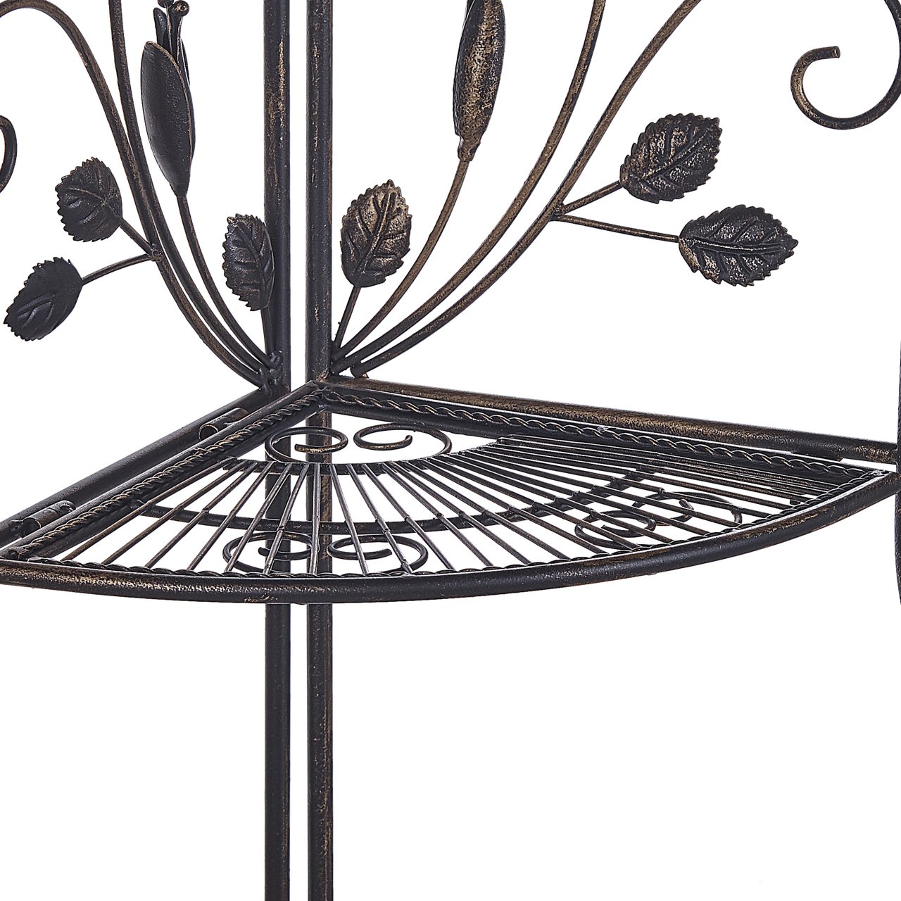 Corner shelf SIDERNO Metal 35 cm 35 cm Black [7]