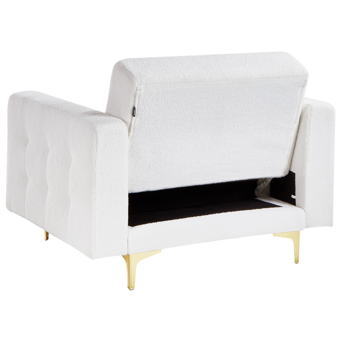 ABERDEEN Armchair Boucle Off-White [6]