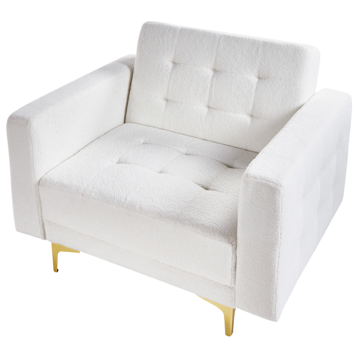 ABERDEEN Armchair Boucle Off-White [7]