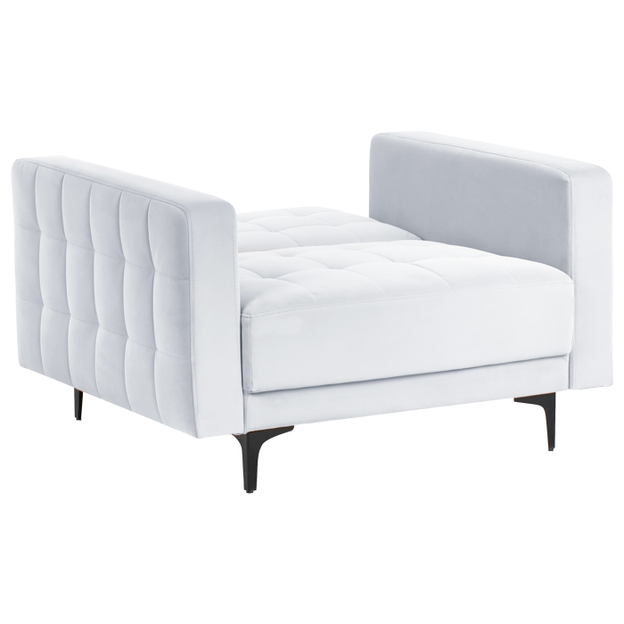 Fotoliu ABERDEEN Catifea Gri deschis [4]