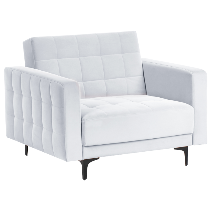 Fotoliu ABERDEEN Catifea Gri deschis [2]