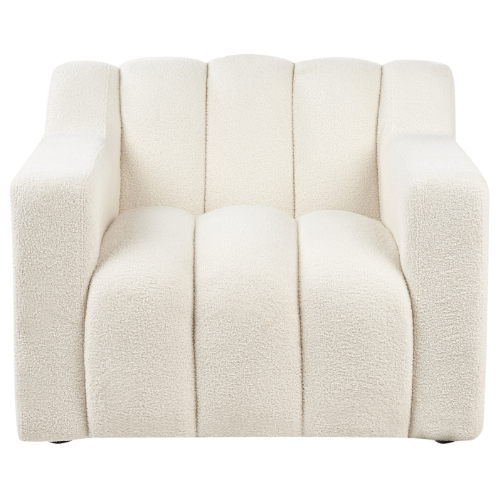 Fotoliu AGERUP Boucle Alb-murdar [5]