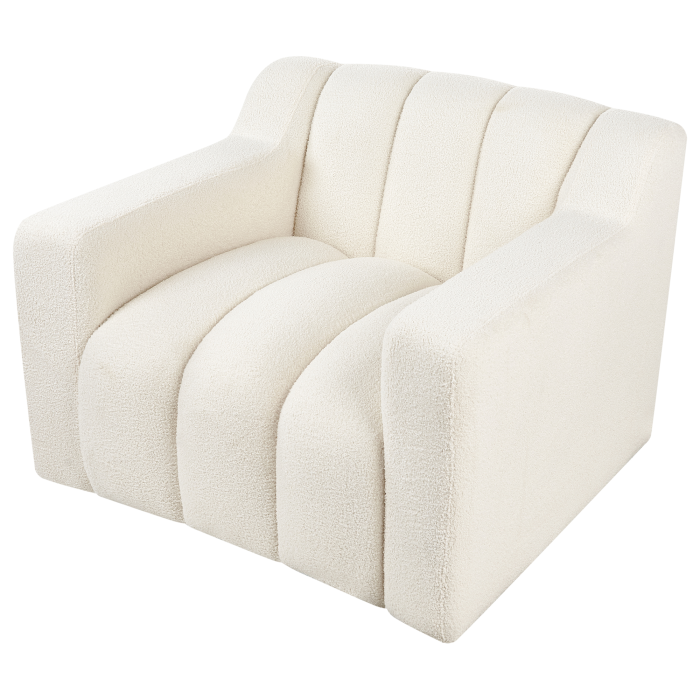 Fotoliu AGERUP Boucle Alb-murdar [7]