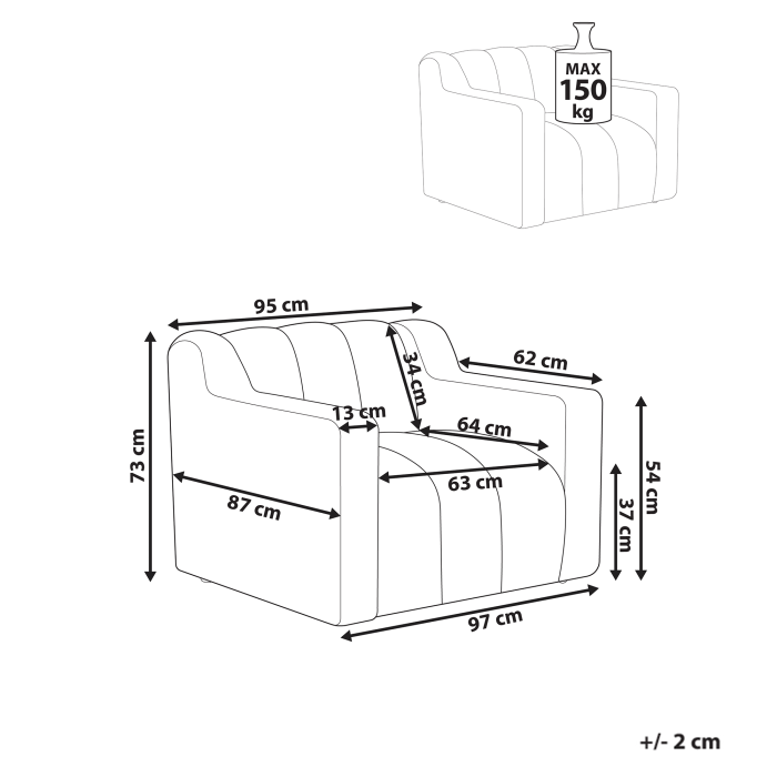 Fotoliu AGERUP Boucle Bej [3]