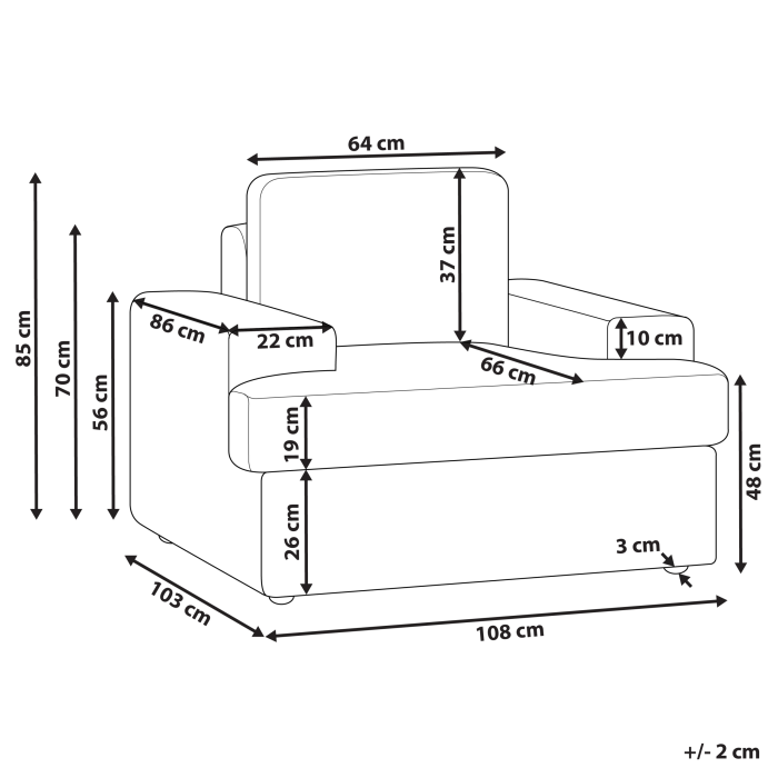 ALLA Armchair Light Grey [3]