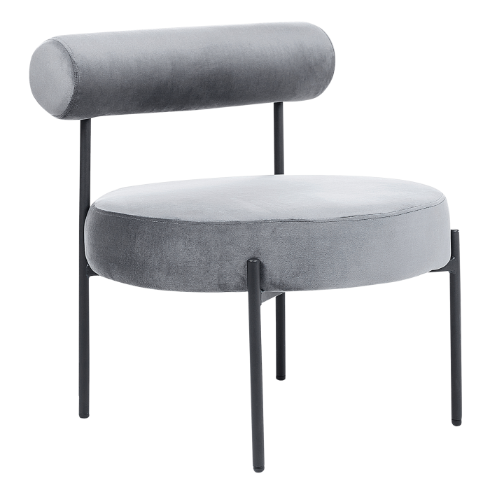 ALPHA Armchair Grey Velvet [2]