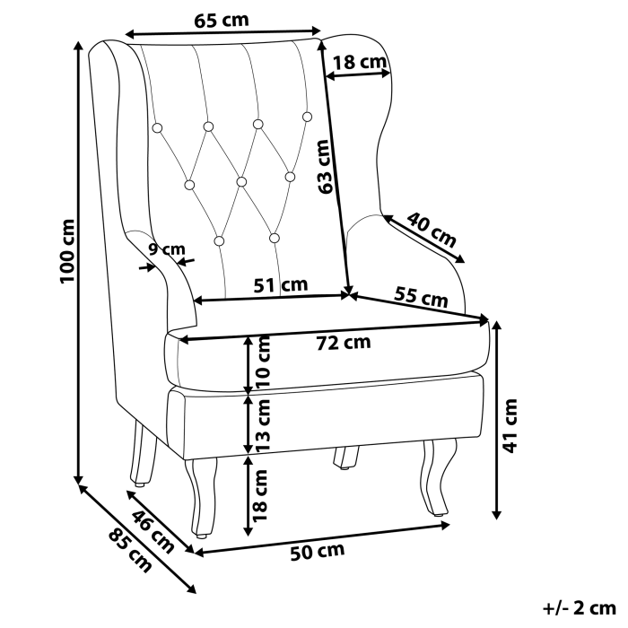 ALTA Armchair Velvet Dark Green [3]