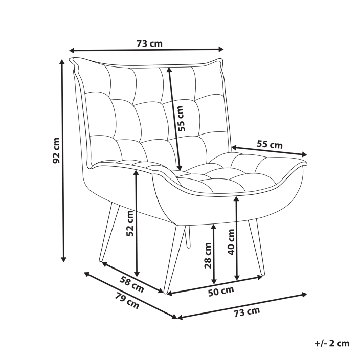 ALVESTA Boucle armchair White [3]