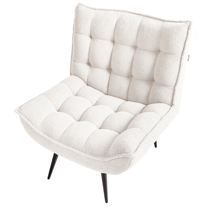 ALVESTA Boucle armchair White [6]