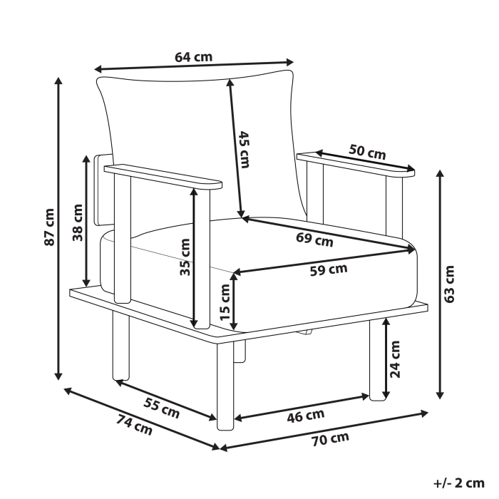 Fotoliu ASKER Boucle Verde închis [3]