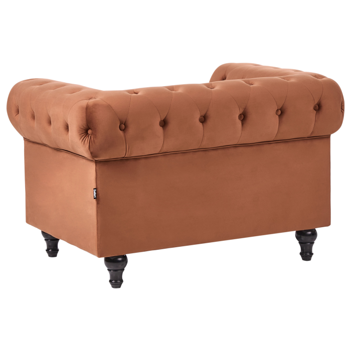 Fotoliu CHESTERFIELD Catifea Maro auriu [7]