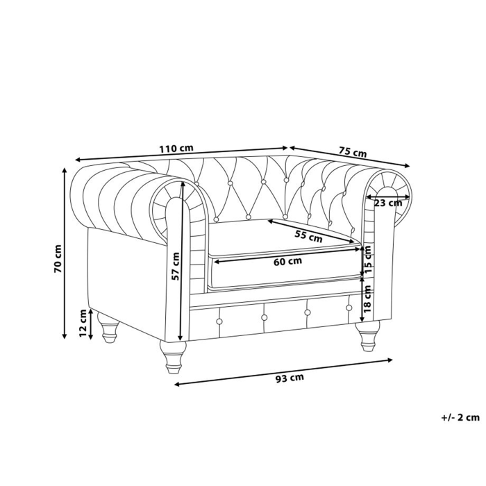 Fotoliu CHESTERFIELD Catifea Roz [3]