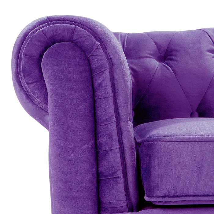 CHESTERFIELD armchair Purple velvet [8]