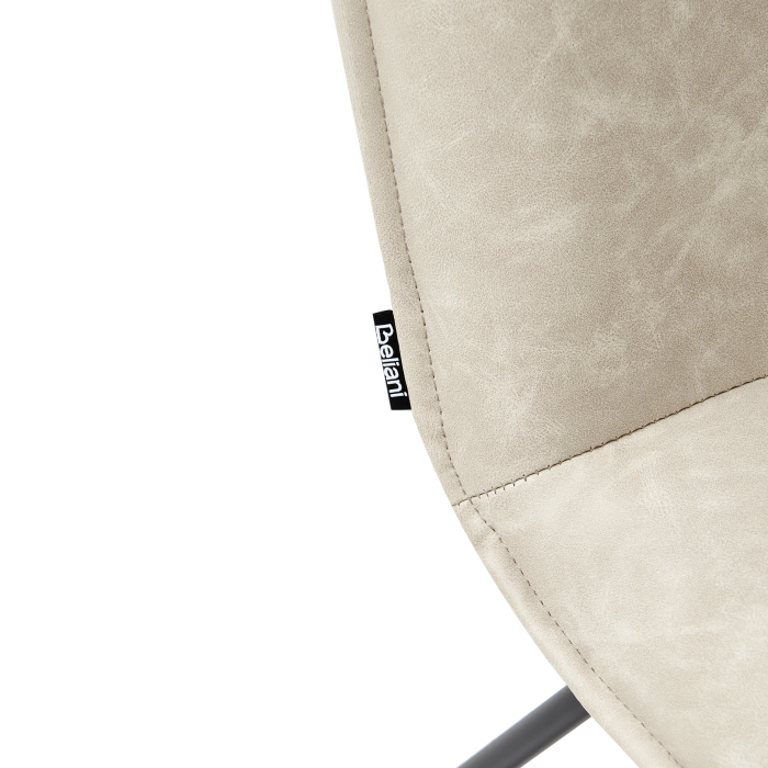 Fotoliu COTULLA Piele ecologică Bej deschis [7]