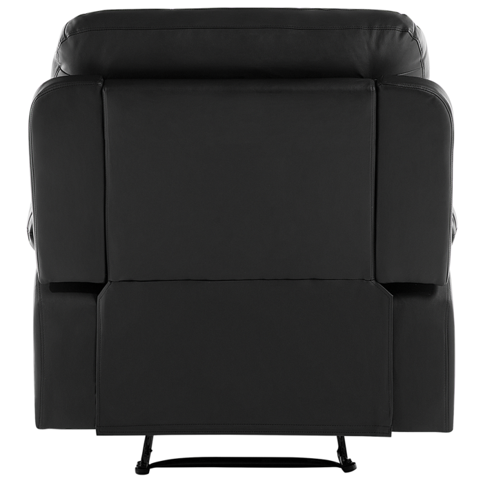 Recliner Armchair BERGEN Retractable Footrest Eco-leather Black [7]
