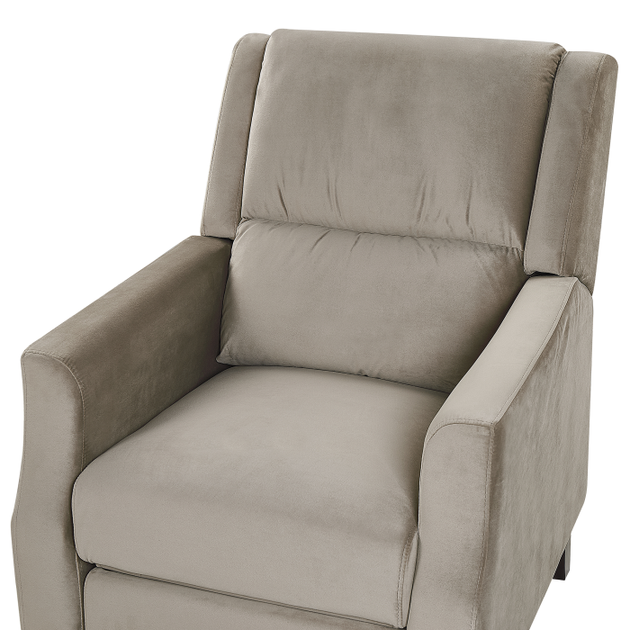 Recliner Armchair EGERSUND Velvet Taupe [7]