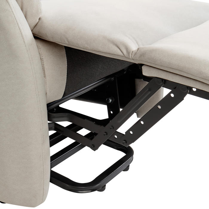 Fotoliu cu recliner electric ELEGY Suport pentru picioare retractabil  Bej deschis [8]