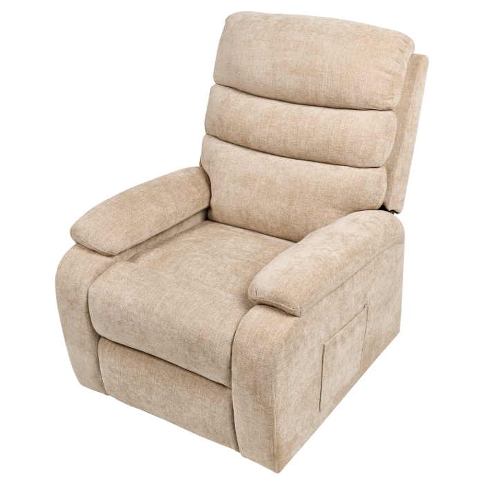 Fotoliu cu recliner electric RISE Suport pentru picioare retractabil  Bej [8]