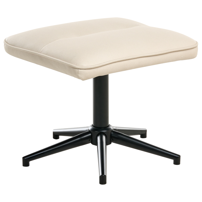 Fotoliu cu recliner ERATO Piele ecologică Bej deschis [9]