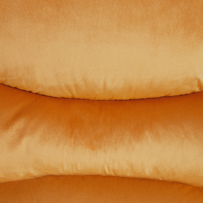 ESLOV Recliner Armchair Retractable Footrest Velvet Mustard Yellow [10]