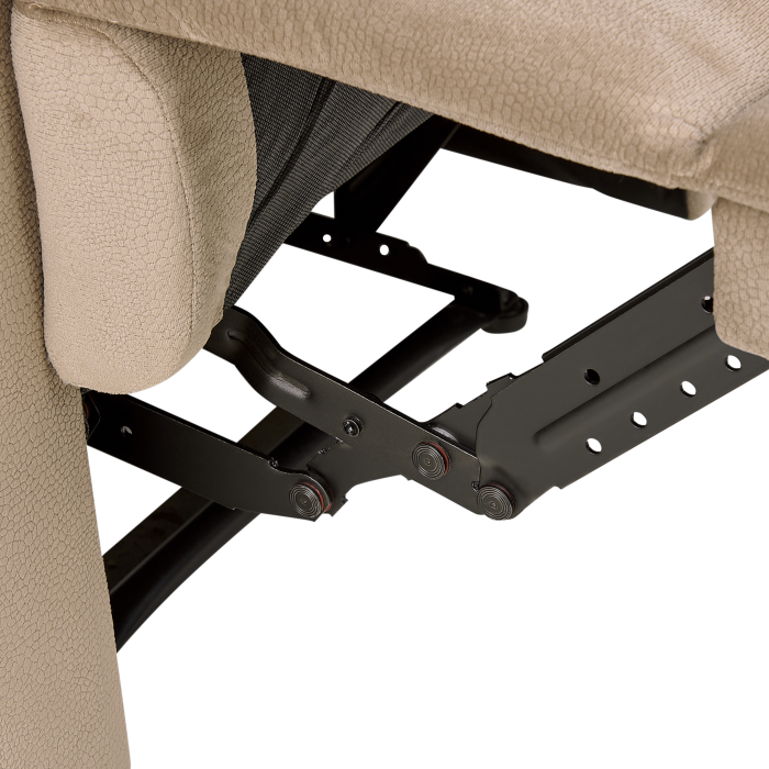 Recliner armchair EVERTON Retractable footrest Light Brown [9]