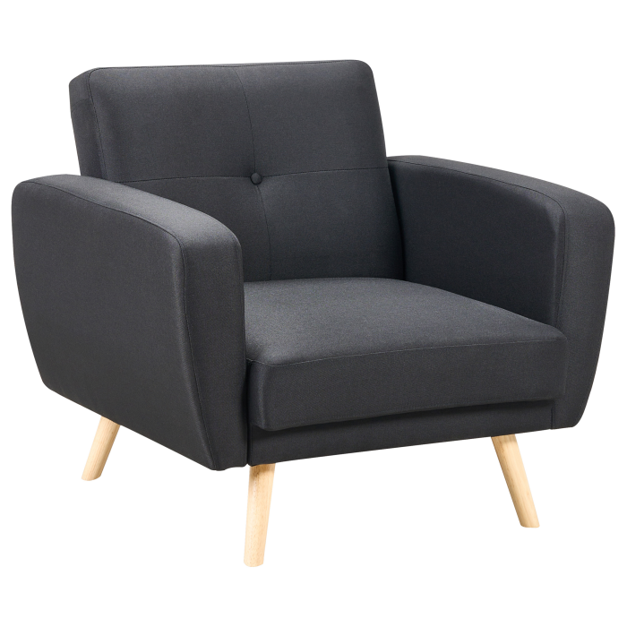 FLORLI Recliner Armchair Black [2]