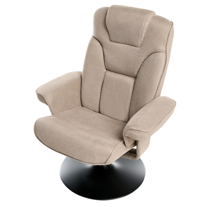 Set of 2 NYKS recliner armchair Taupe [8]