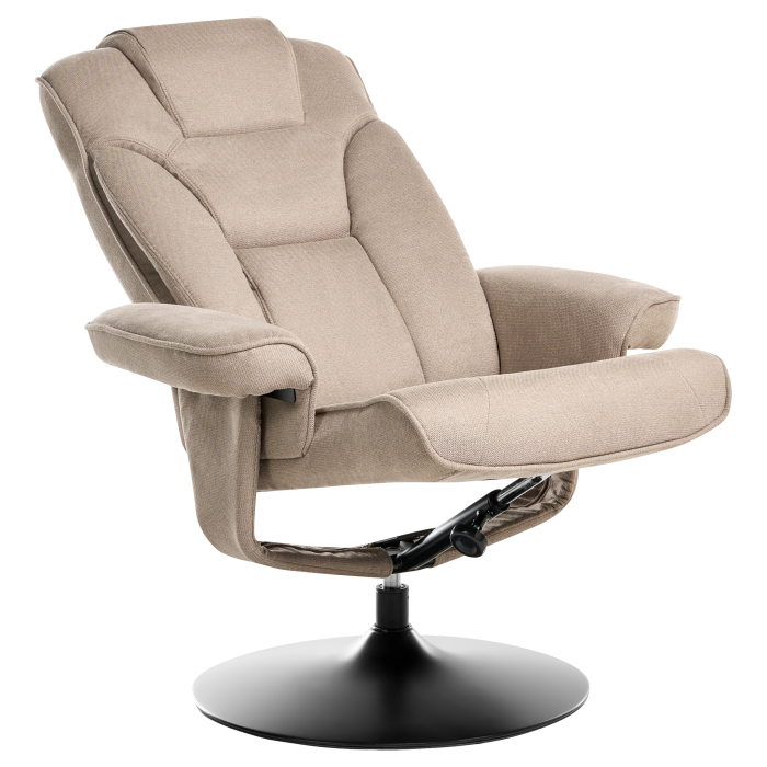 Set of 2 NYKS recliner armchair Taupe [5]