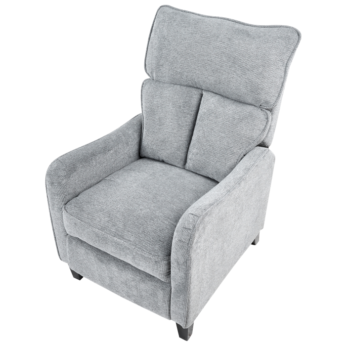ROYSTON recliner armchair Retractable footrest Grey [7]