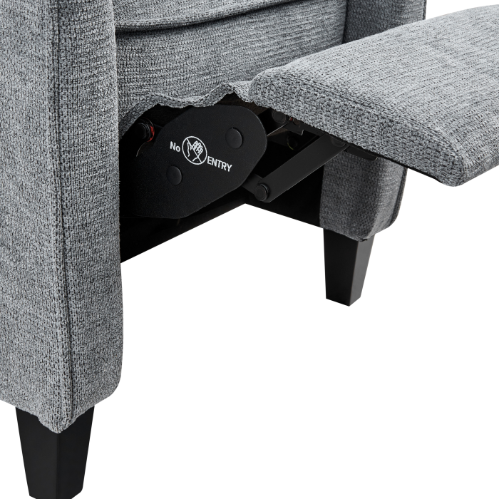 ROYSTON recliner armchair Retractable footrest Grey [8]