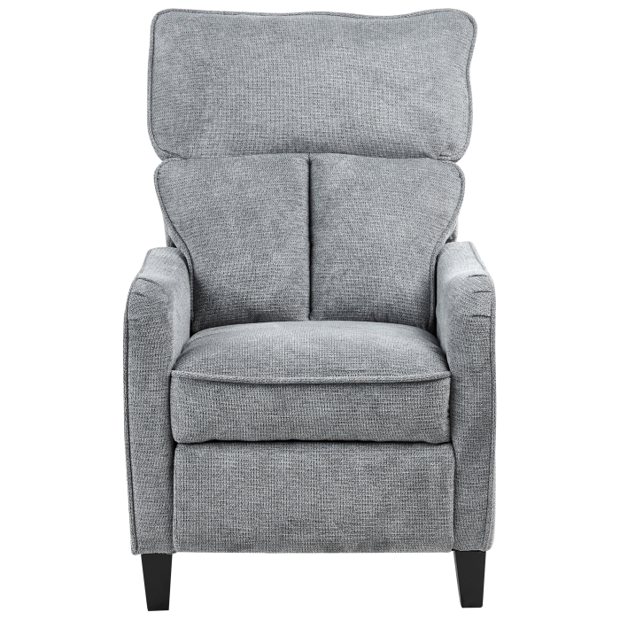 ROYSTON recliner armchair Retractable footrest Grey [5]