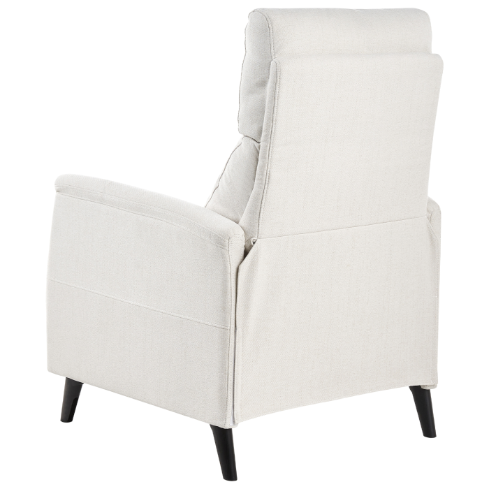 Fotoliu cu recliner SELVIK Suport pentru picioare retractabil  Alb-murdar [6]