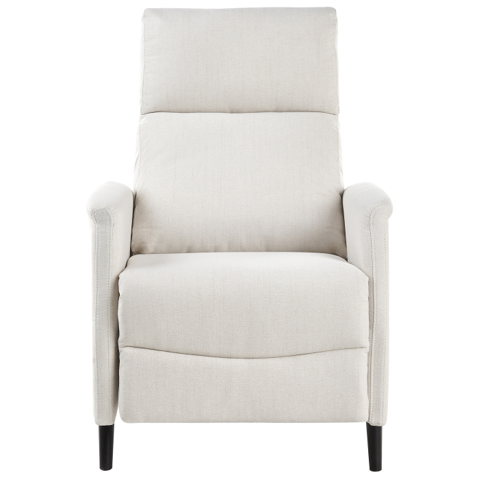 Fotoliu cu recliner SELVIK Suport pentru picioare retractabil  Alb-murdar [5]